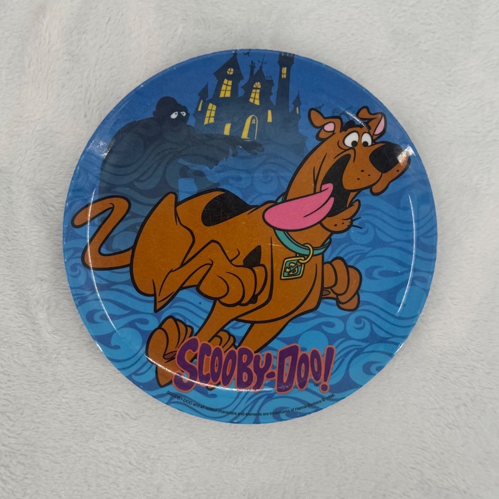 Vintage 1998 Zak Designs Scooby-Doo Melamine Plate Haunted House Hanna-Barbera